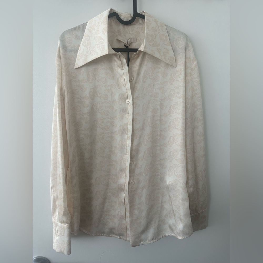 Low Classic 21SS Printed Collar Point Shirt Size S